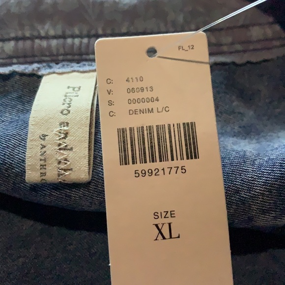 PILCRO CHAMBRAY DENIM BLOUSE - Picture 2 of 3